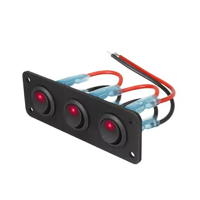 1 Gang 12V 20A Blue LED SPST Toggle Rocker ON/Off Marine Switch Panel suppliers